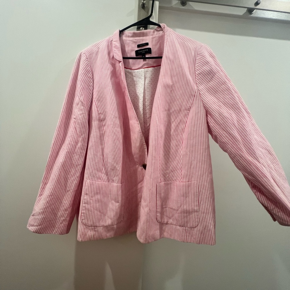 Women's Pink Striped Jacket